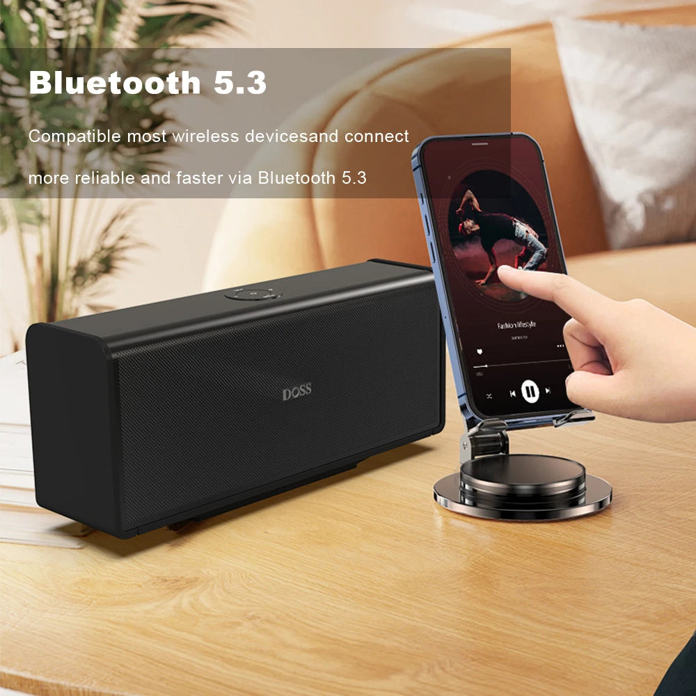 Bluetooth Speaker 80W Powerful Sound Stereo Pairing 18 Hours Playtime Wireless Speakers