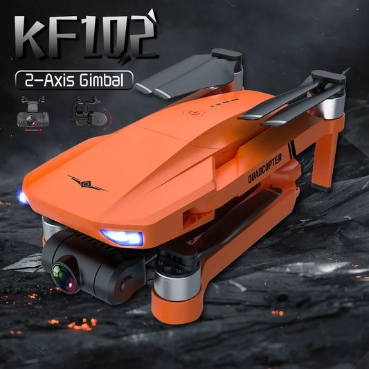 KF102 4K GPS Drone Dual HD Camera WIFI FPV Foldable Quadcopter