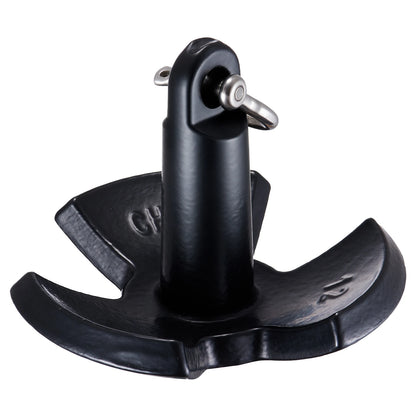 River Anchor 12 lbs Boat Anchor Cast Iron Vinyl-Coated with Shackle,for Boats Up To 10 ft
