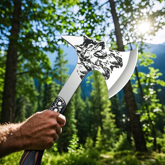 Stainless Steel  Axe Multi-function Tactical Wolf-head axe