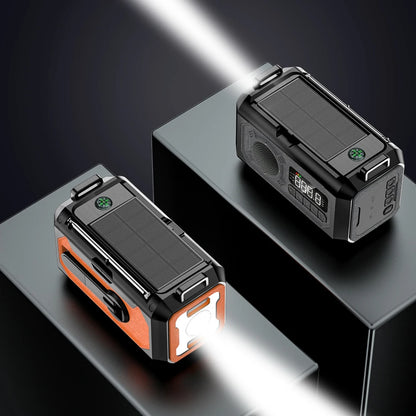 Solar Hand Crank AM/FM/NOAA Weather Radio with 2 Solar Panels  Radio and  Reading Lamp