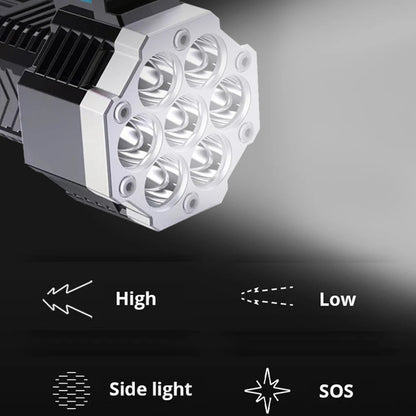 Waterproof Flashlight Multi-Function Light