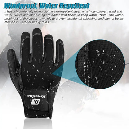 Fingerless Fishing Gloves for Men Women Cold Weather Windproof Touchscreen