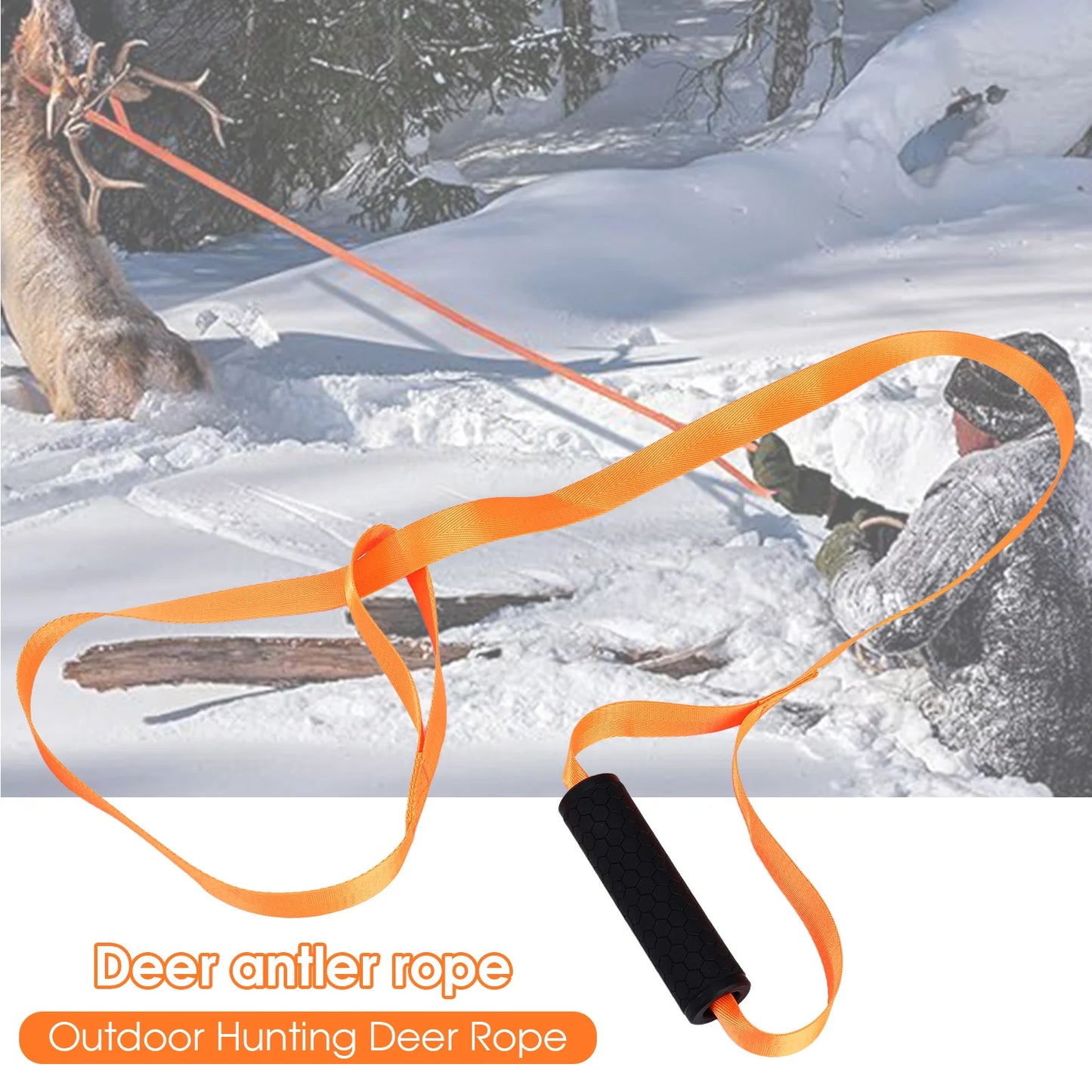 Deer Tow Rope Dragging Strap Heavy Duty and Portable