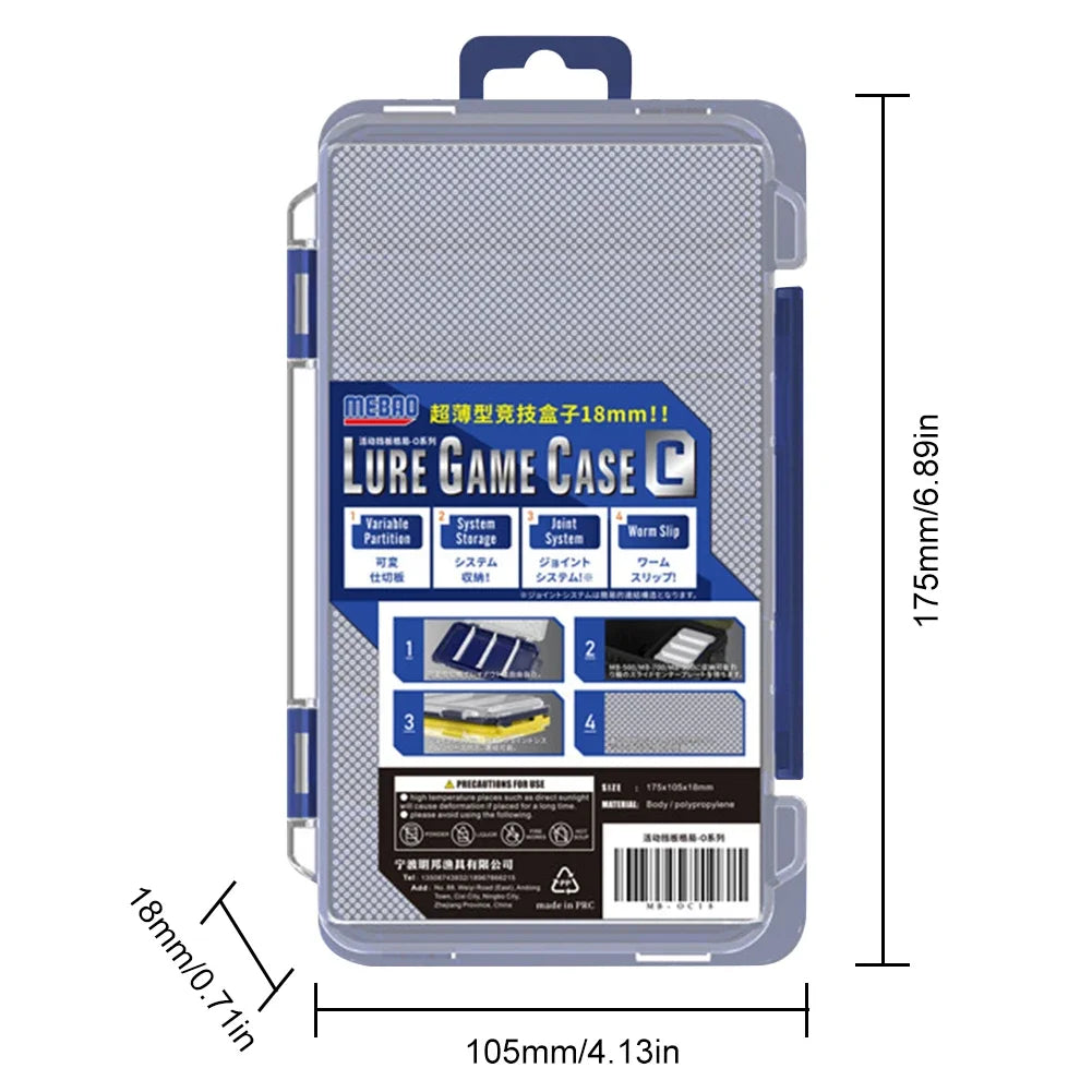 Fishing Tackle Box Waterproof Double Sided