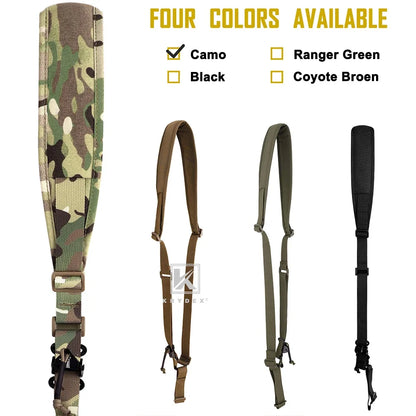 KRYDEX Tactical Single 1 Point Rifle padded Sling  For Hunting