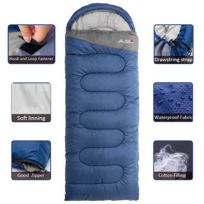 Camping Sleeping Bag Ultralight Waterproof Warm