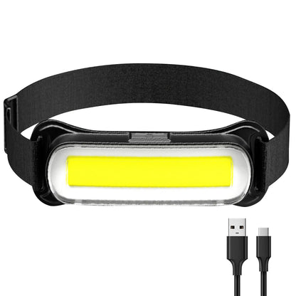 USB Rechargeable LED Headlamp Waterproof  Adjustable Headband Head Light