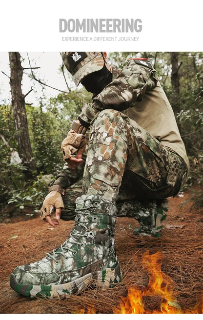 Men's lightweight hunting tactical desert boots