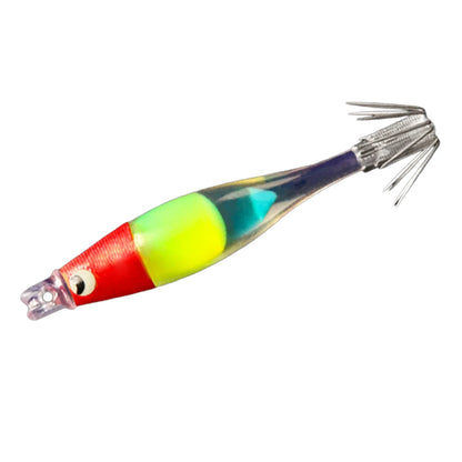 Luminous UV Blowing Fishing Lure  Artificial Bait Squid Jig for Sea Fishing