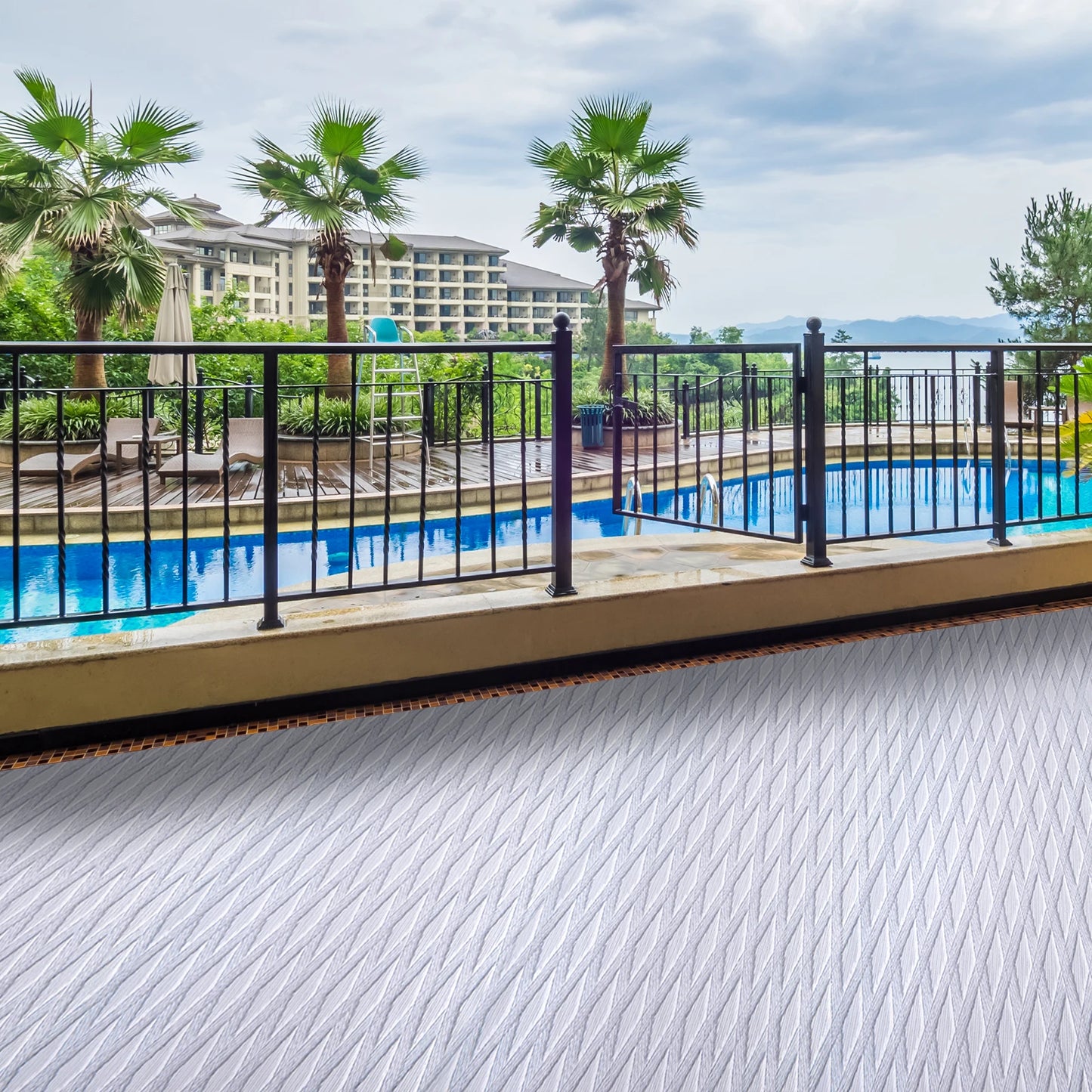 Anti-Skid Mat Strong Adhesive Rectangle for Boat Decking, Fish Boats, Kayak Decking