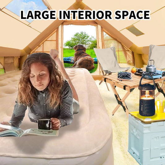 Inflatable Tent with Pump, Waterproof , Easy Setup with Mesh Windows