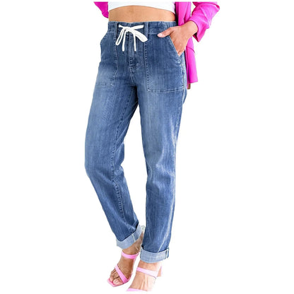 Women's Push Up Elastic Skinny Jeans Autumn Spring Slim Fit Pants