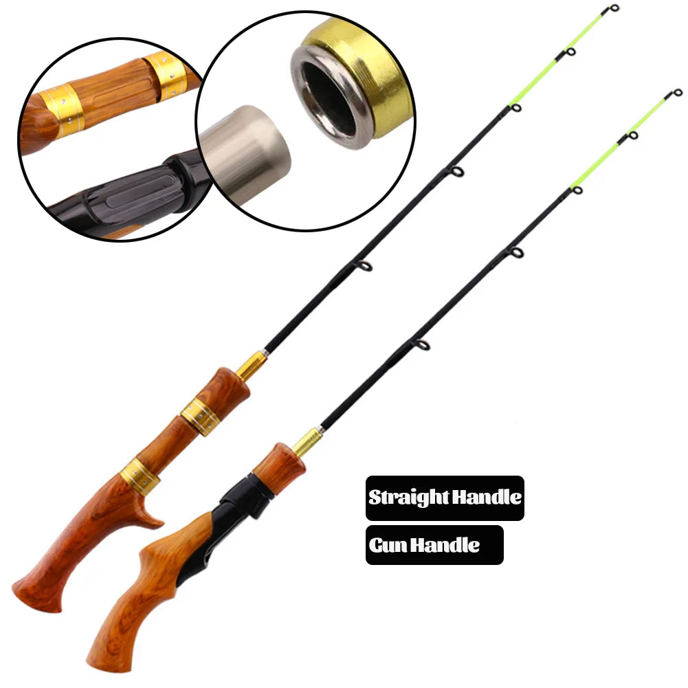 62cm Winter Ice Fishing Rod Carbon Casting  Tackle Compression Resistance