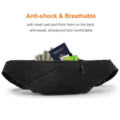 Tactical Concealed Carry Holster Fanny Pack Waist Conceal Hidden Pistol Handgun Gun Bag Hiking Mobile Phone Belt Pack Combat Bag