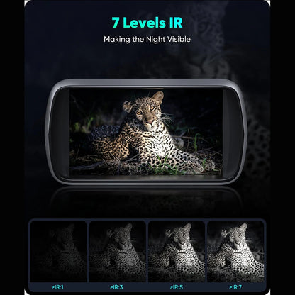 Digital Night Vision Binoculars With Infrared Illuminator Video Recording 8X Zoom