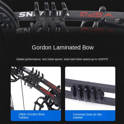 New dual-purpose bow pulley bow and arrow steel ball bow with high precision