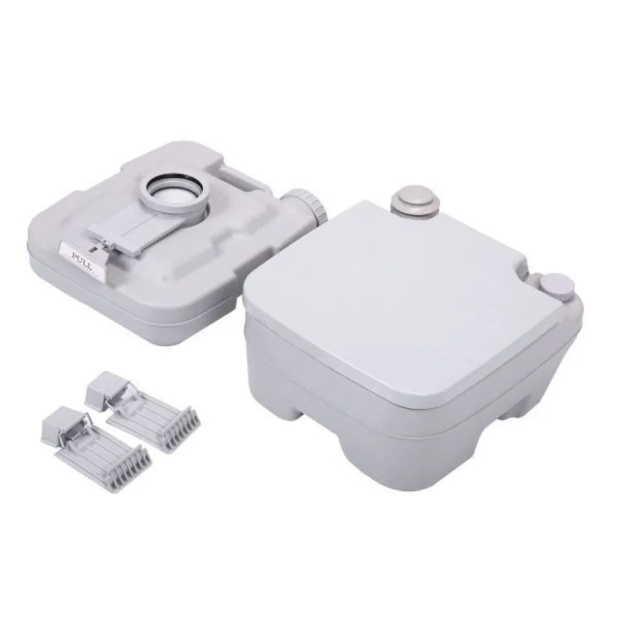 Lightweight Portable Toilet 2.6 Gallon Flushable Camping Toilet