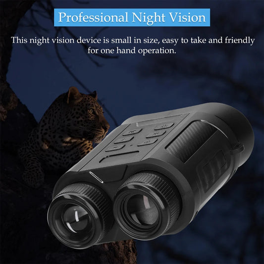 Mini Binocular Night Vision High Definition 4K 48MP Infrared 8X Digital Zoom Binoculars