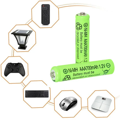 2–24 PCS 16800mAh 1.2V AAA Rechargeable Ni-MH Batteries