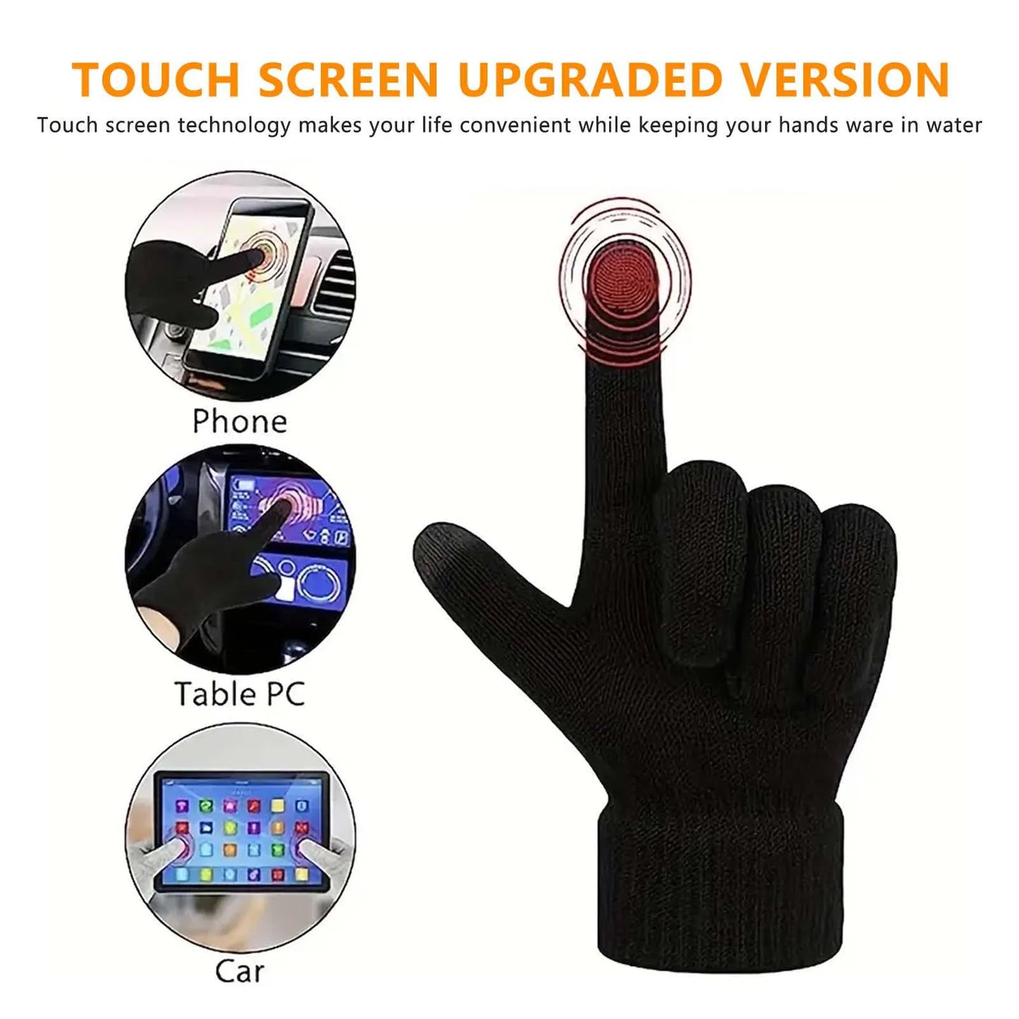 Touch Screen Cold Weather Gloves Daily Outdoor Snow Gloves