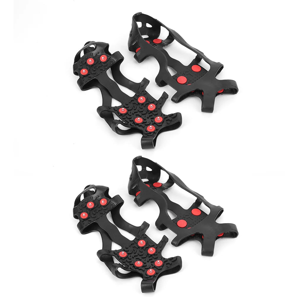 9 Teeth Climbing Crampons Anti-Slip Mountaineering Cleats Unisex Snow Claw