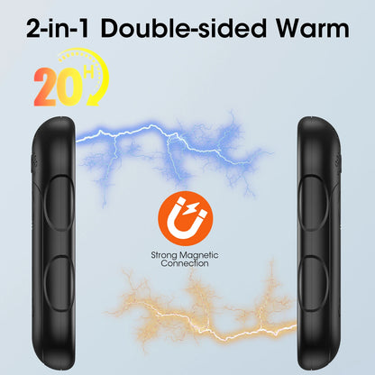 Rechargeable Hand Warmers, 6000mAh  Dual-Sided Safe Heating