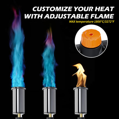 Powerful Propane Flamethrower, Adjustable Blow Torch