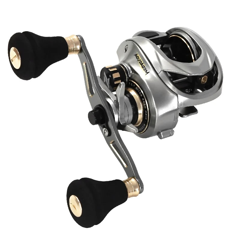 Baitcasting Reel Drag 15KG Deep Spool 6.5:1 Aluminum Frame Carbon Side Double Handle Jigging