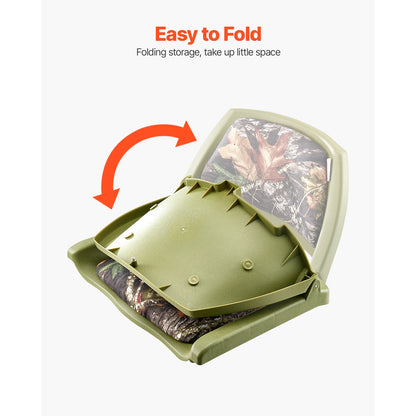 Boat Seat, Low Backrest, Folding Fishing Boat Seat with Thickened Sponge Cushion PP Frame,