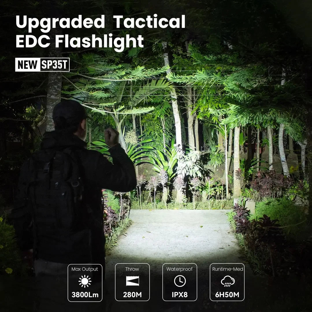 3800lm Tactical Flashlight Powerful LED Light