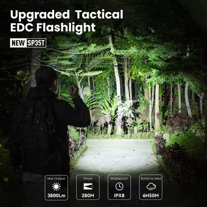 3800lm Tactical Flashlight Powerful LED Light