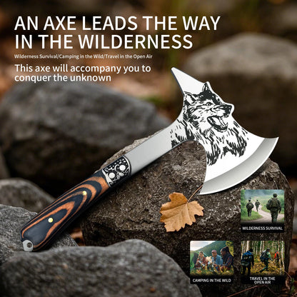 Stainless Steel  Axe Multi-function Tactical Wolf-head axe