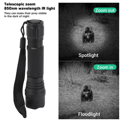 Flashlight Infrared  Zoomable for Hunting, Night Vision Camera Device