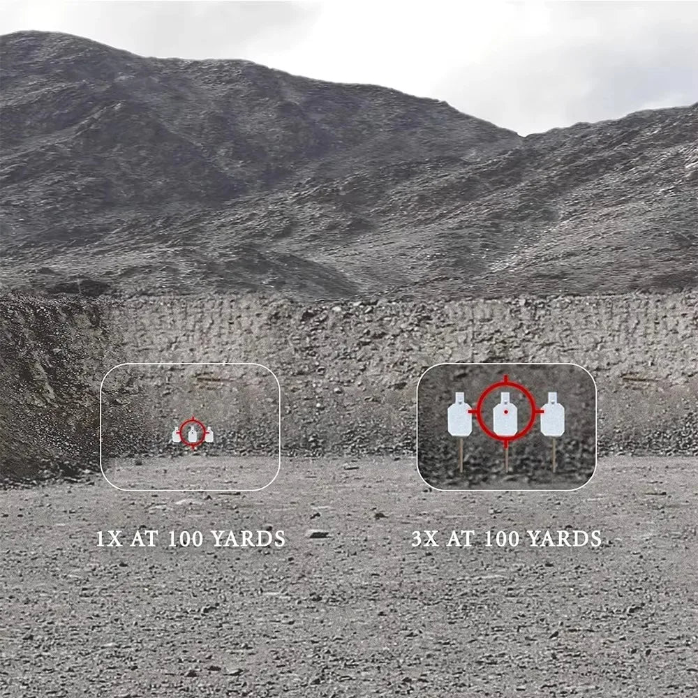 G33 G43 G45 Sight Fixed 3X 5X Magnifier Scope With Switch to Side Quick Detachable QD Mount For Airsoft Hunting