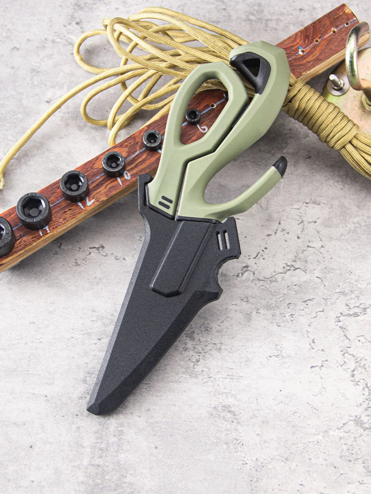 Multifunctional stainless steel detachable  , fishing scissors with fish bone remover, non-slip handle