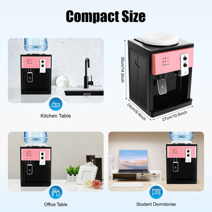 Hot + Cold Water Cooler Dispenser Top Loading 3.5L-18.9L 5 Gallons