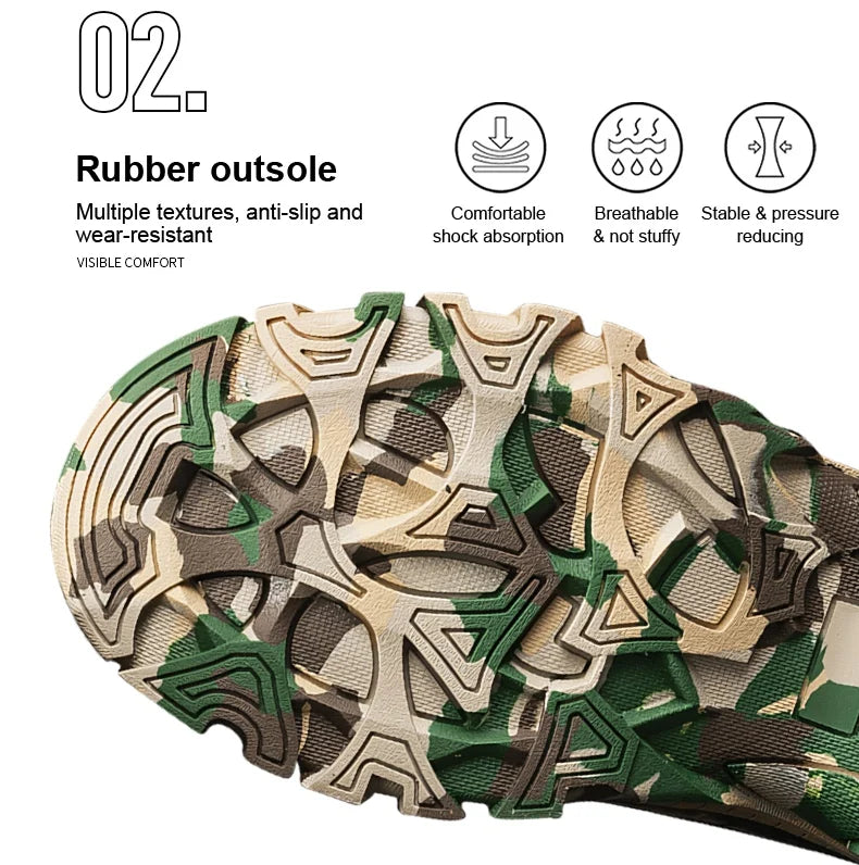 Men's lightweight hunting tactical desert boots