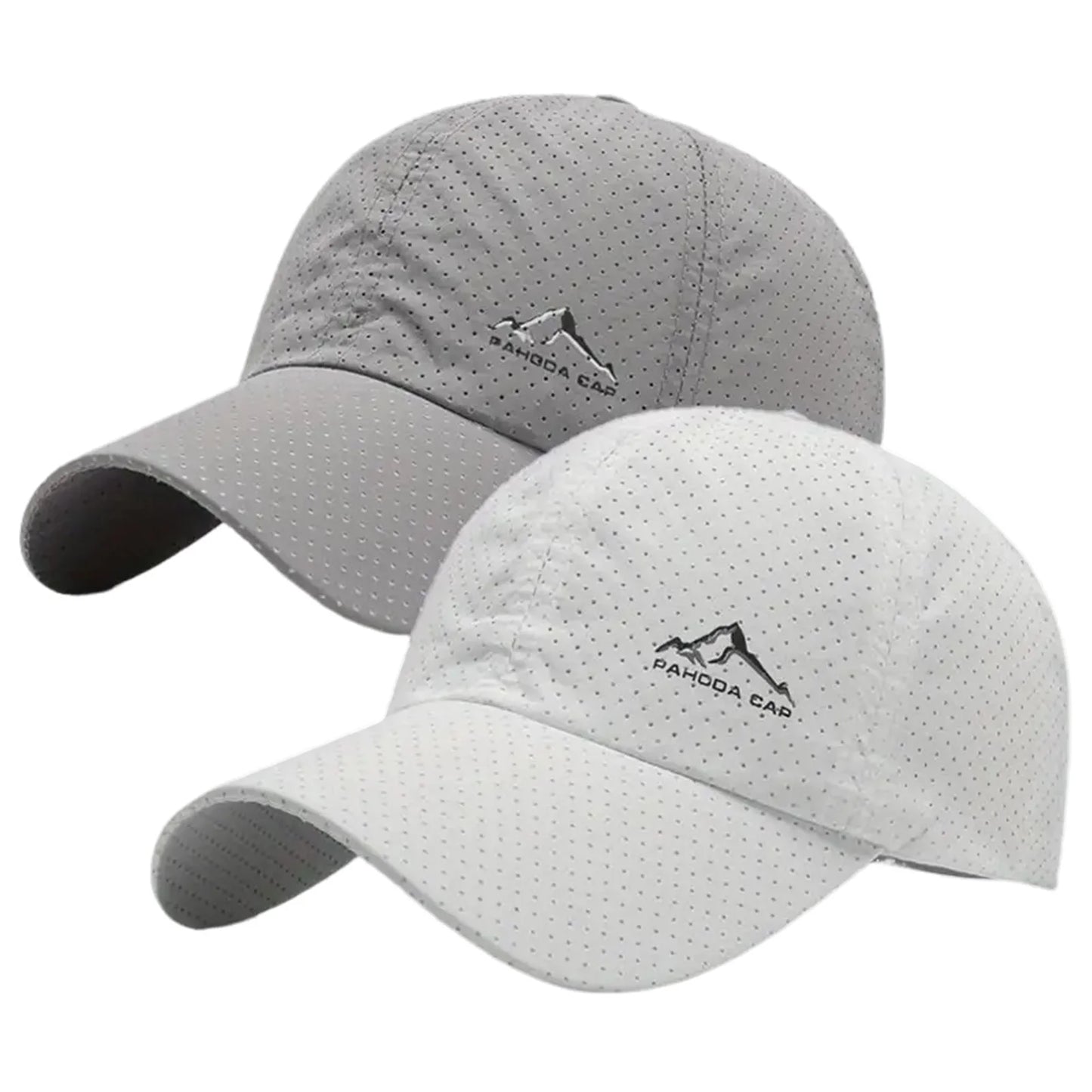 2PCS Unisex Baseball Caps Summer Quick drying Breathable Hat Outdoor Sports Sum Shade Cap for Outdoor Fishing Camping