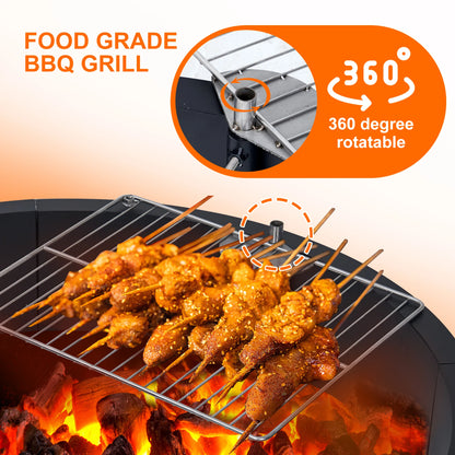 Fire Pit Ring Heavy Duty Solid Steel Firepits Insert