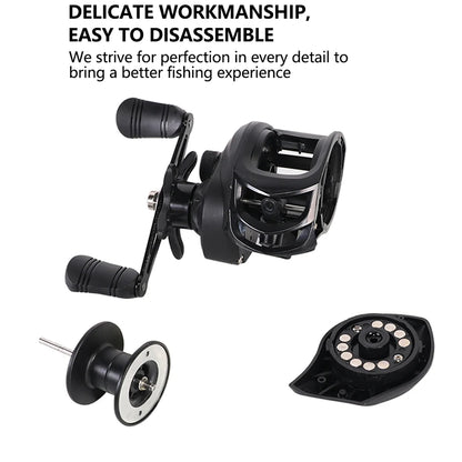 High Performance Baitcasting Reel 72 to 1 Gear Ratio