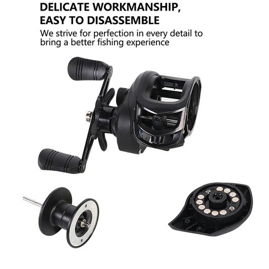 High Performance Baitcasting Reel 72 to 1 Gear Ratio