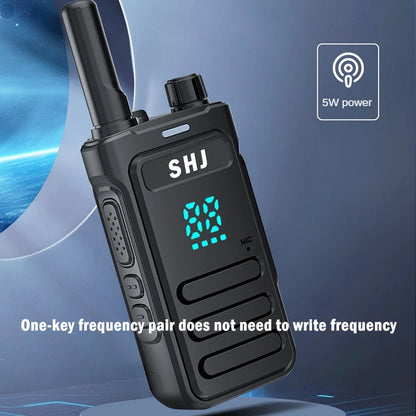 Long Range Walkie Talkie  with Earpiece Mic Rechargeable 2-Way Radios