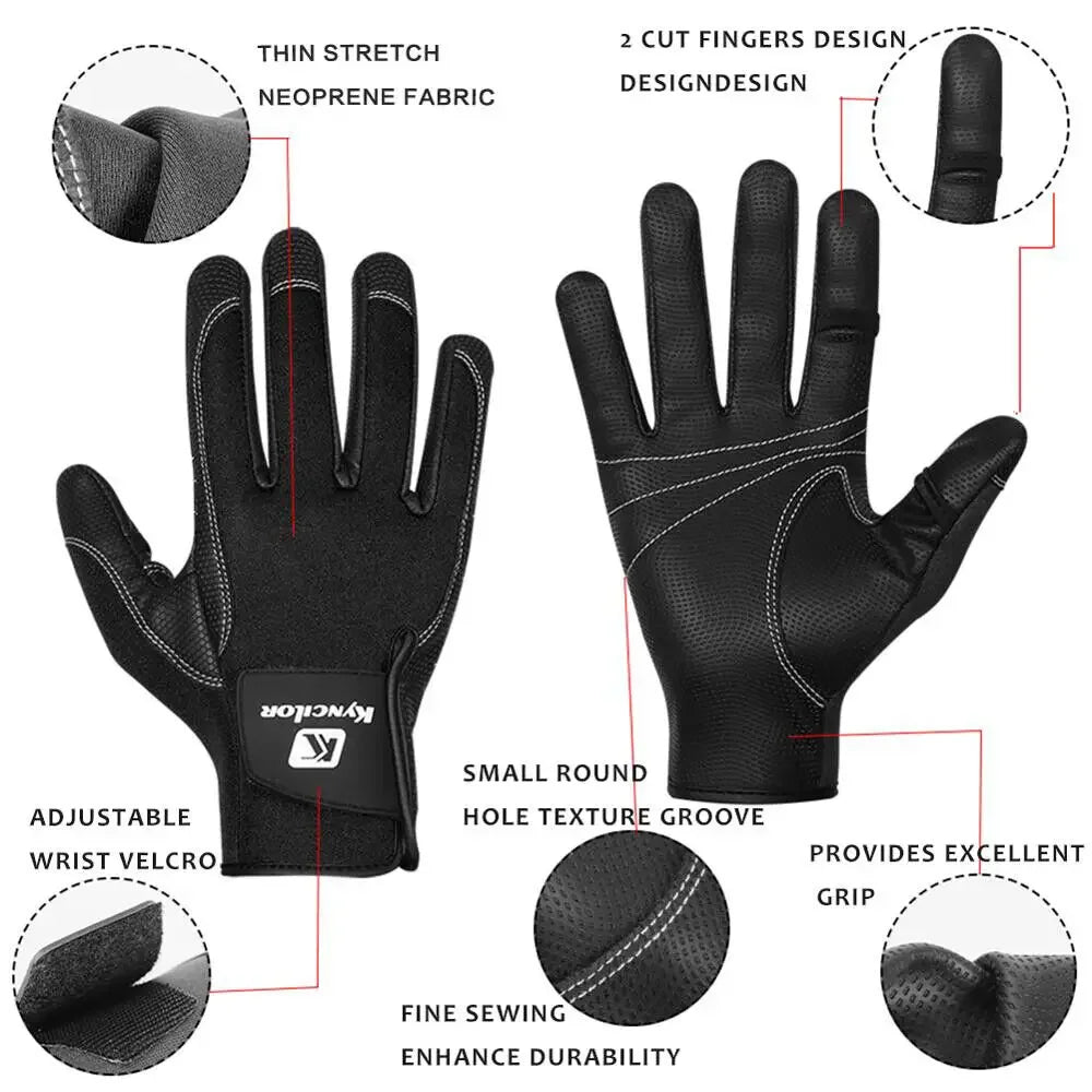 Winter Fingerless Fishing Gloves for Men Women Cold Weather Windproof Touchscreen Warm