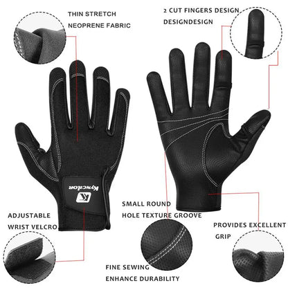 Winter Fingerless Fishing Gloves for Men Women Cold Weather Windproof Touchscreen Warm