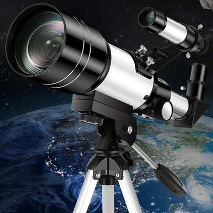 Telescope for Adults & Kids 300mm Portable Telescope 15X-150X Astronomical Refractor