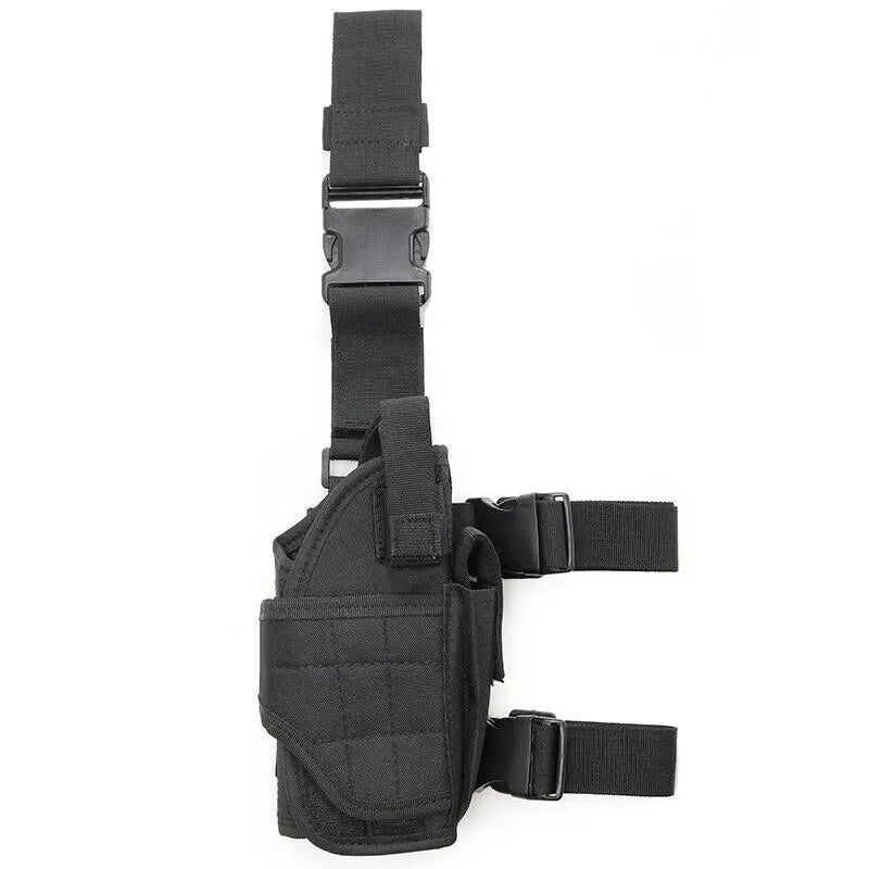 Tactical Adjustable Pistol Thigh Holster Magazine Pouch Right Hand Gun Holster