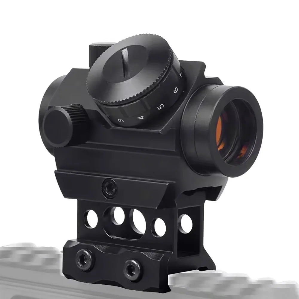 1x20 Red Dot Sight Tactical Rifle Scope Sight Reflex Sight Optical Sight with 1 inch Riser Mount