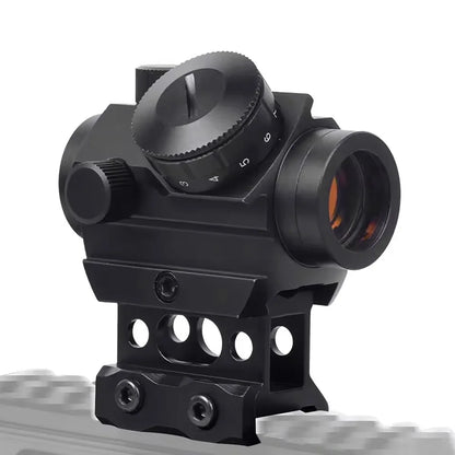 1x20 Red Dot Sight Tactical Rifle Scope Sight Reflex Sight Optical Sight with 1 inch Riser Mount