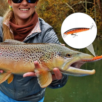 10PCS Minnow Fishing Lure Lifelike CrankBait